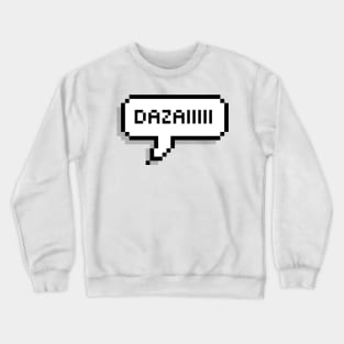 Dazai | tiktok trend | funny memes | pixel speech bubble Crewneck Sweatshirt